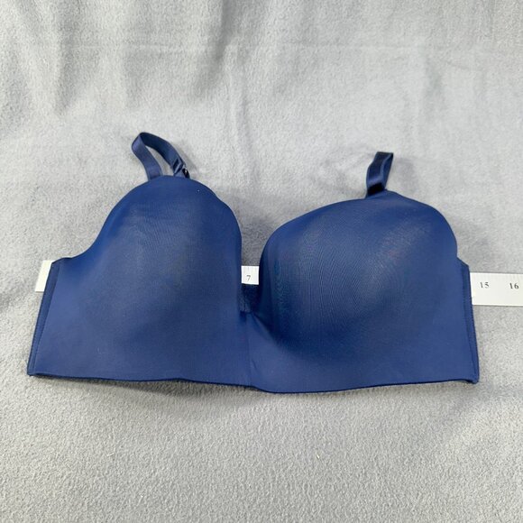Auden Women's Size 36DD Nursing Bra Lightly Lined Wireless 2 Way Straps Blue New - Picture 8 of 14